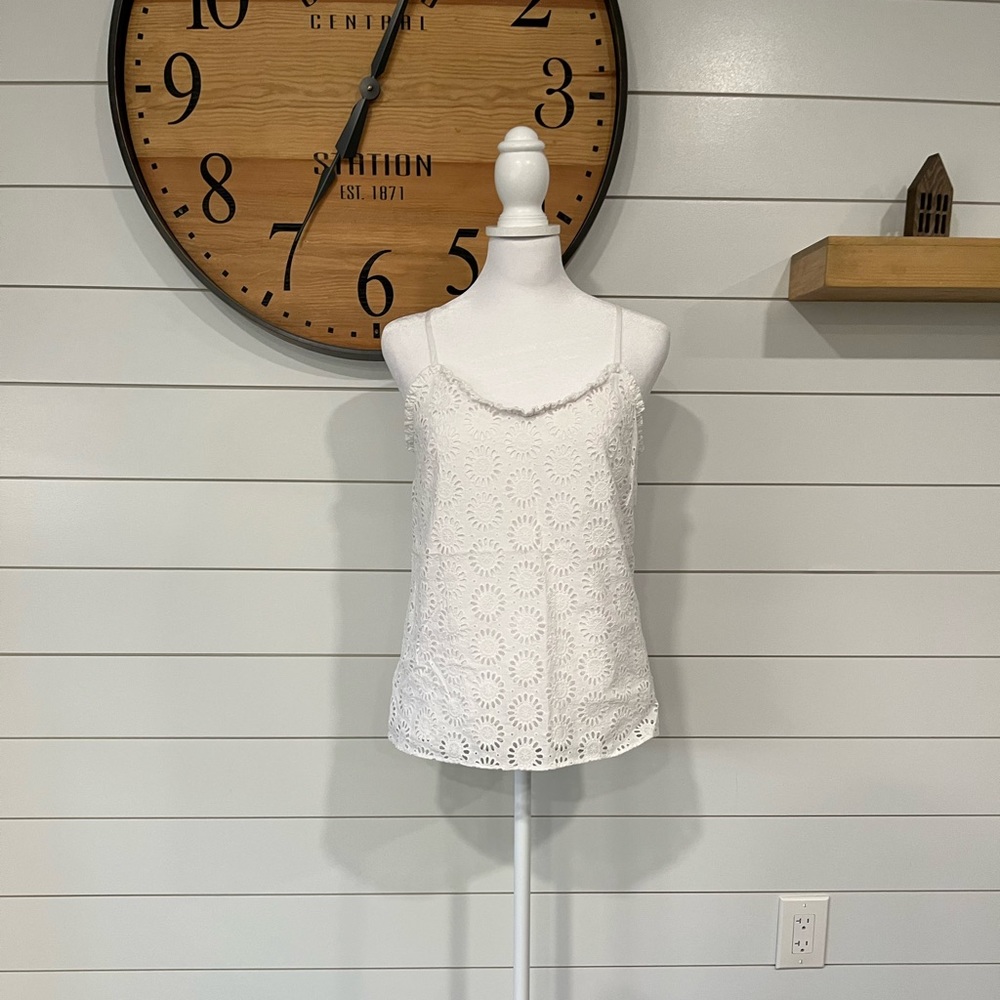 White Lily Pulitzer lace tank top